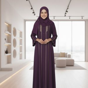 Exclusive Dark Maroon Premium Abaya Burka